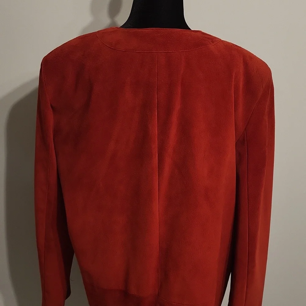 Danier Red Suede Jacket - Picture 6 of 14